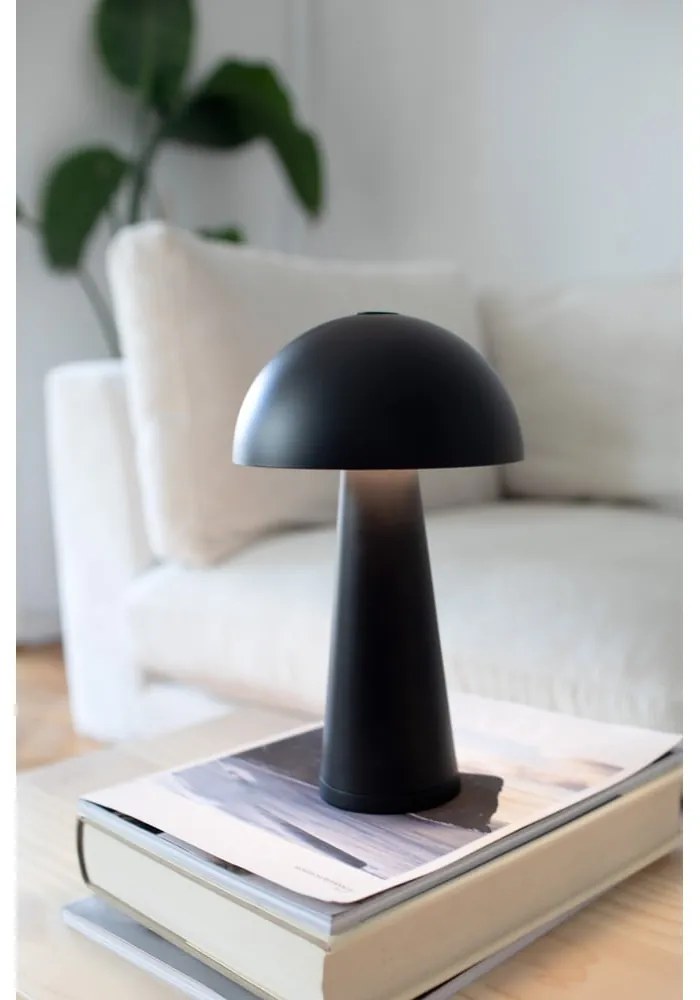 Lampada da tavolo a LED nera (altezza 26,5 cm) Fungi - Markslöjd