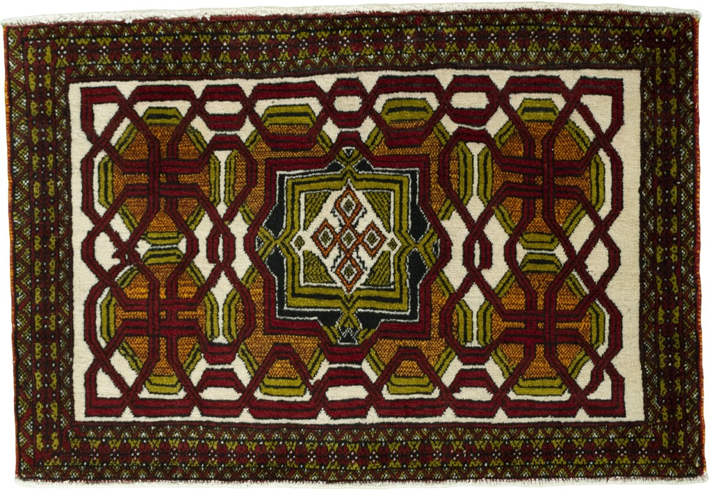 Shiraz Tappeto persiano 60x90 Rosso (Iran) Annodato A Mano