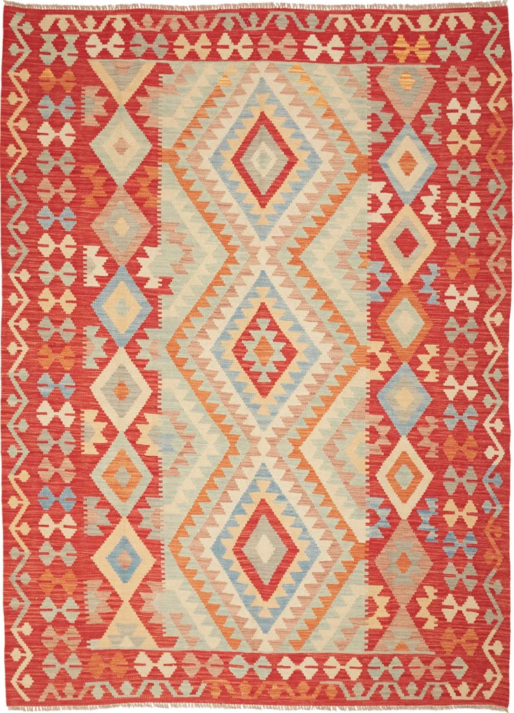 Kilim Tappeto 180x240 (Pakistan) Tessuto A Mano