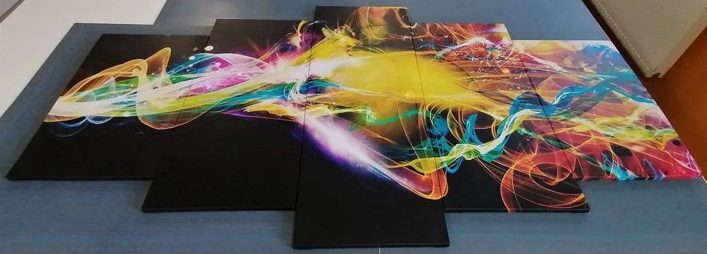Quadri 5 pezzi – Esplosione di colori