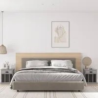 Comodini 2 pz Grigio Sonoma 43x36x50 cmcod mxl 79356