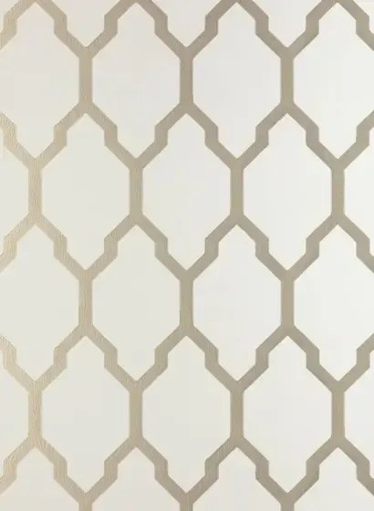 Farrow & Ball Carta da parati Tessella - School House White/ Gilver