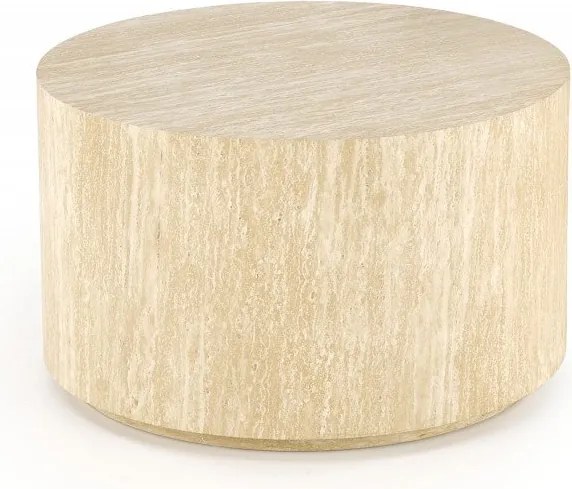 Tavolino da caffè rotondo Travertino - ø60/h36 cm