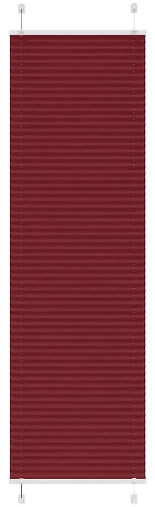 Tenda Plissettata Rosso Bordeaux 65x200 Cm Larghezza Tessuto /