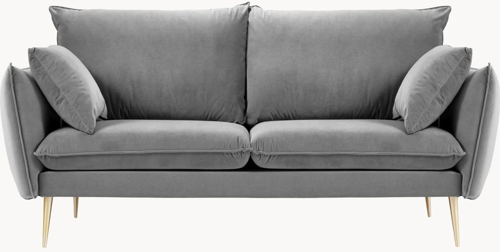 Divano 2 posti in velluto Elio, larg. 158 cm