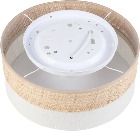 Plafoniera SIRJA DOUBLE BOHO 2xE14/15W/230V Ø 35 cm beige/crema