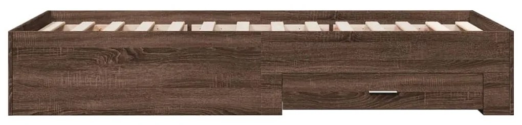 Giroletto cassetti rovere marrone 100x200 cm legno multistrato