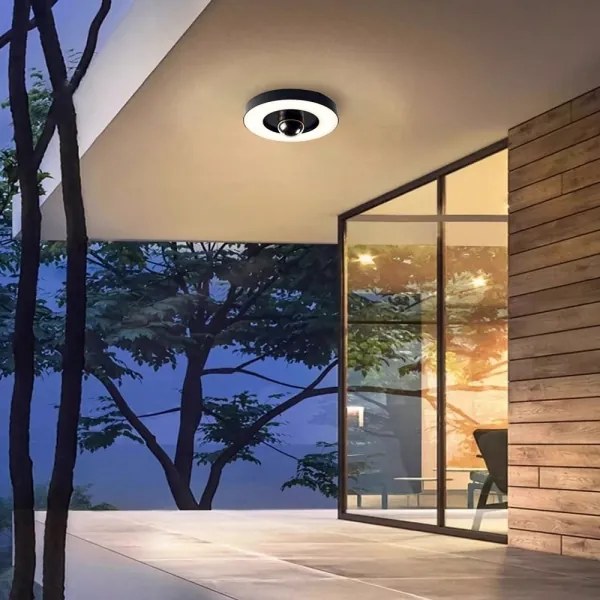 Immax NEO 07792L -LED Telecamera smart per esterni con luce RING 22W/230V Wi-Fi Tuya