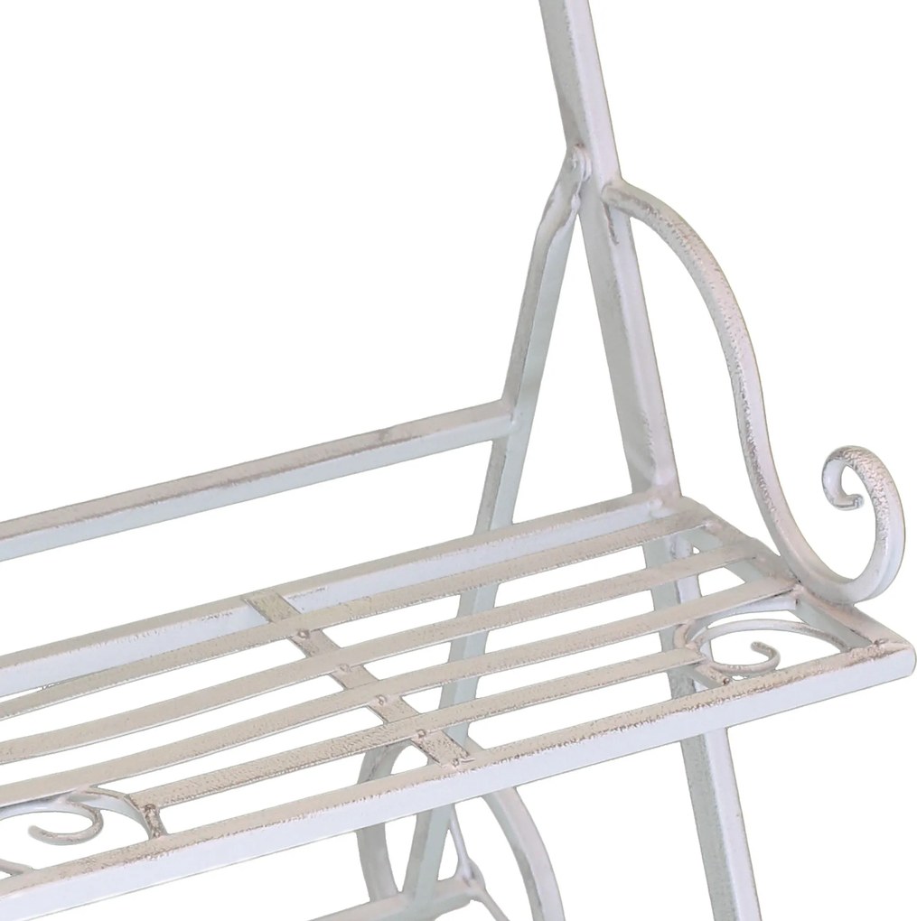 DORIAN - eatagere bianco ossidato