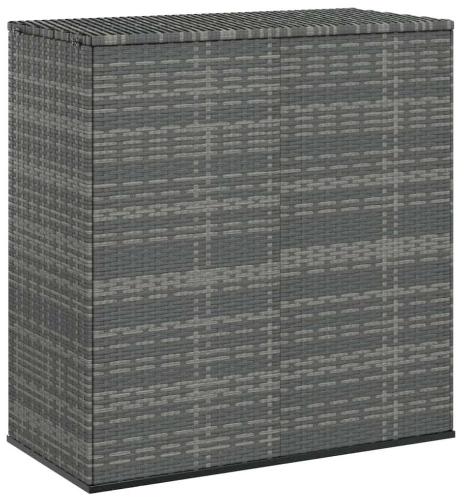 Contenitore Da Giardino İn Rattan Pe 100x49x103,5 Cm Grigio /