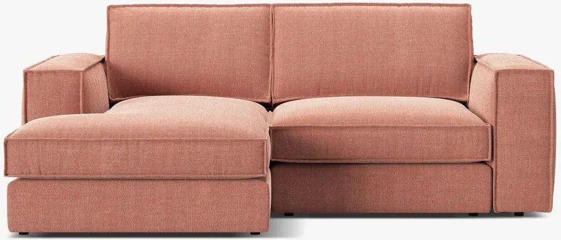 Divano angolare Pola in tessuto strutturato – 226x158x88 cm