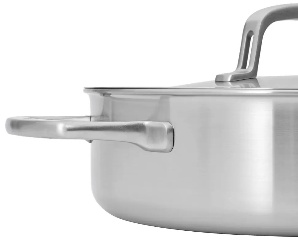 Padella in acciaio inox con coperchio ø 28 cm tegame Lucca 3.0 – FABINI