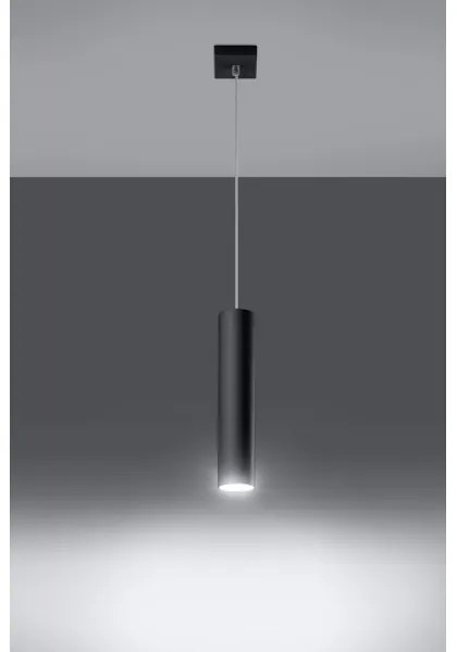 Sollux SL.0327 - Lampadario a sospensione con filo LAGOS 1 1xGU10/10W/230V nero