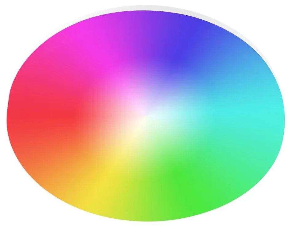 iGET 75020903 - Plafoniera LED RGBW dimmerabile per bagno, 15W, 230V, IP54, bianco, con Wi-Fi