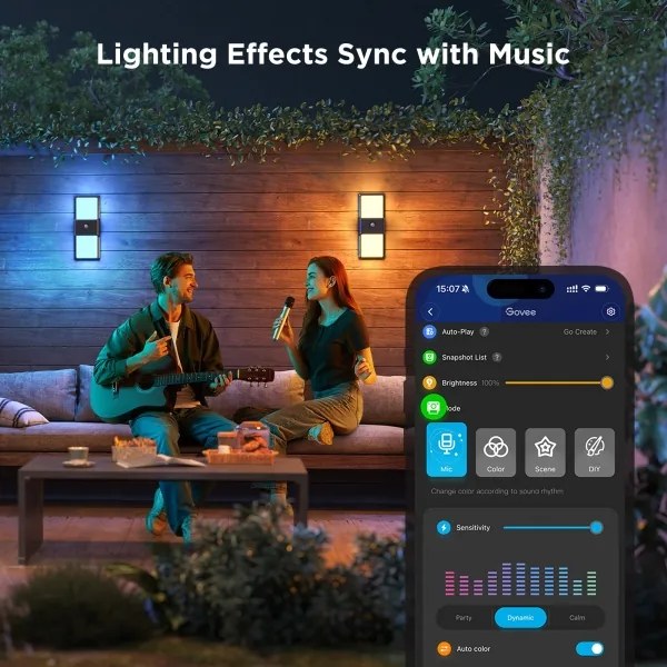 Govee - LED RGBIC Luce esterna dimmerabile LED/230V IP65 2700-6500K Wi-Fi