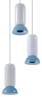 Kerimi 3 Lampada a Sospensione Creme/Blue - Lindby