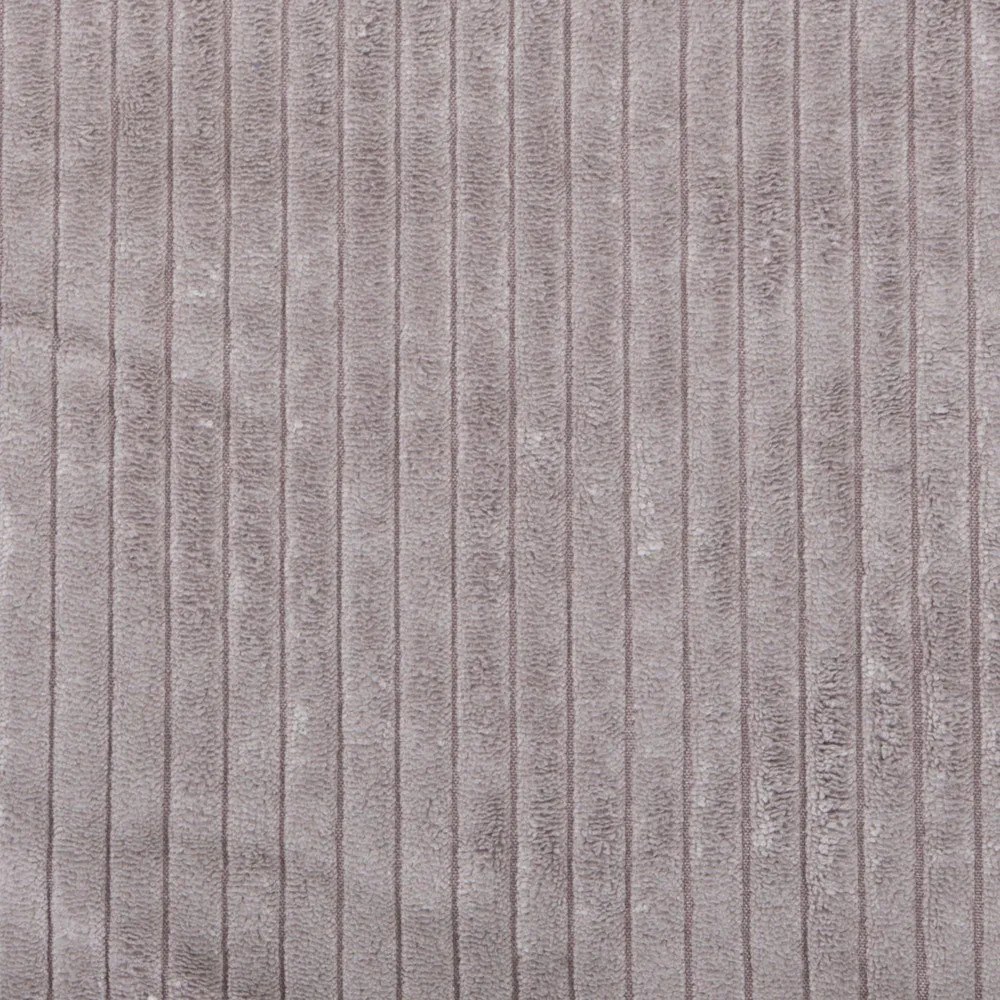 Sgabello in velluto a coste grigio Ariella - Ropez