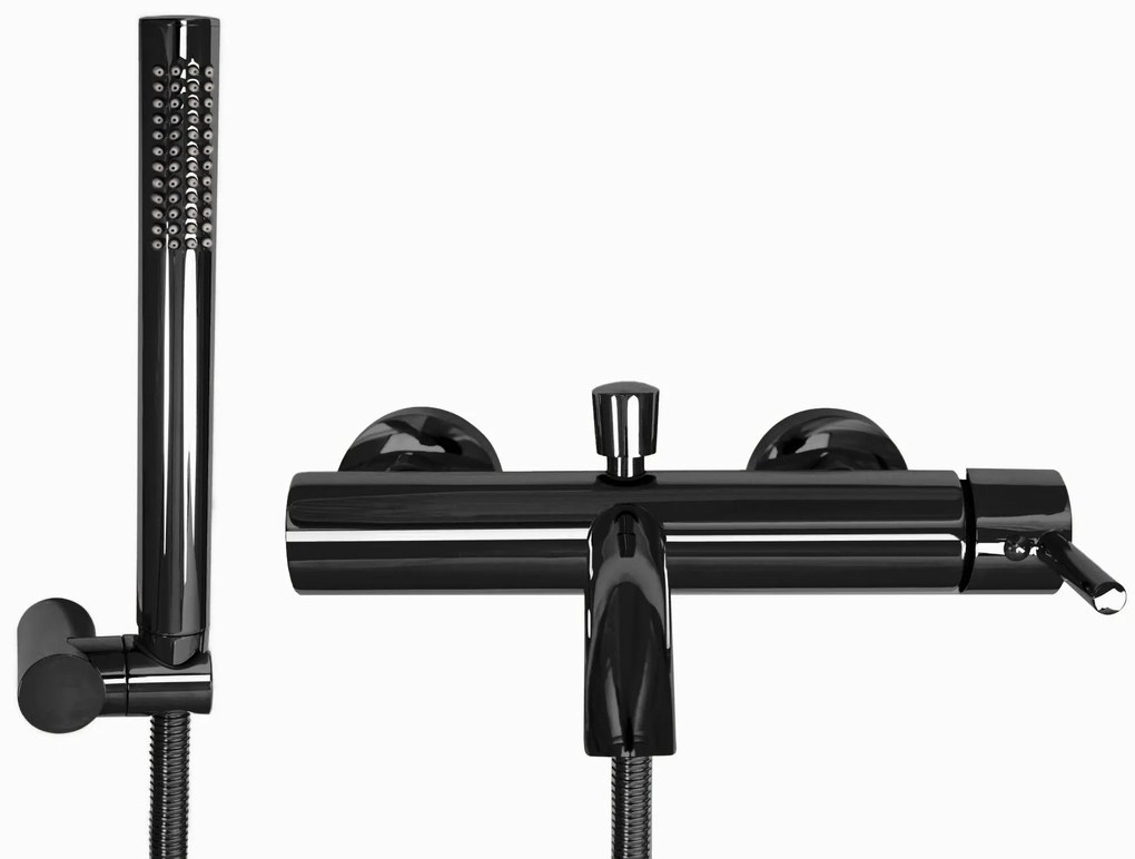 Rubinetto da vasca Rea Lungo Black metallic