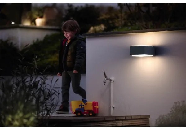 Philips 17337/93/PN - Applique da esterno MYGARDEN HEDGEHOG 1xE27/42W