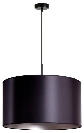 Duolla - Lampadario a sospensione con filo CANNES 1xE27/15W/230V diametro 45 cm nero/argento