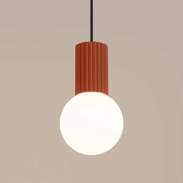 Sollux SL.1729 - Lampadario a sospensione con filo HALO 1xG9/8W/230V diametro 12 cm arancione