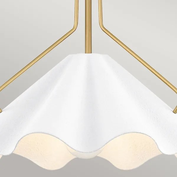 Quoizel QZ-MEJIA-1P-S-AB - Lampadario a sospensione con supporto rigido MEJIA 1xE27/60W/230V diametro 35,6 cm ottone