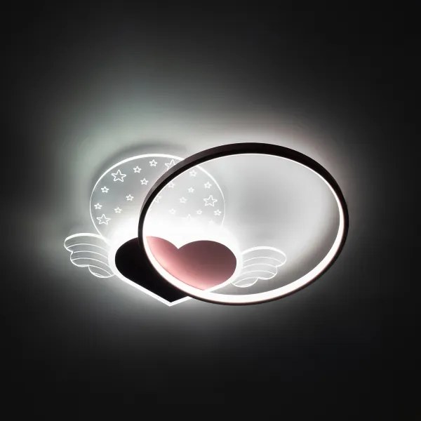 Brilagi - Plafoniera LED per bambini LOVE LED/48W/230V 3000/4500/6000K rosa