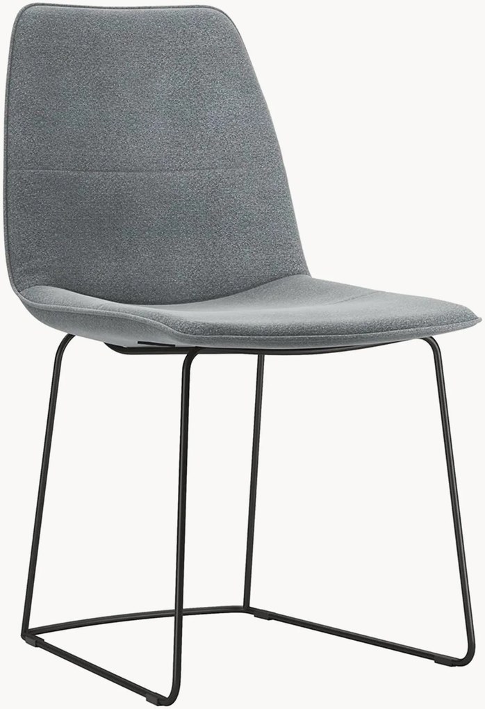 Sedia imbottita freistil117, grigio grafite