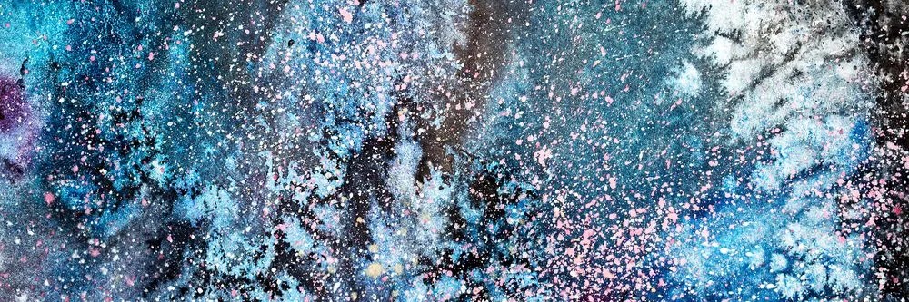 Quadro su tela – Astrazione da acquerello