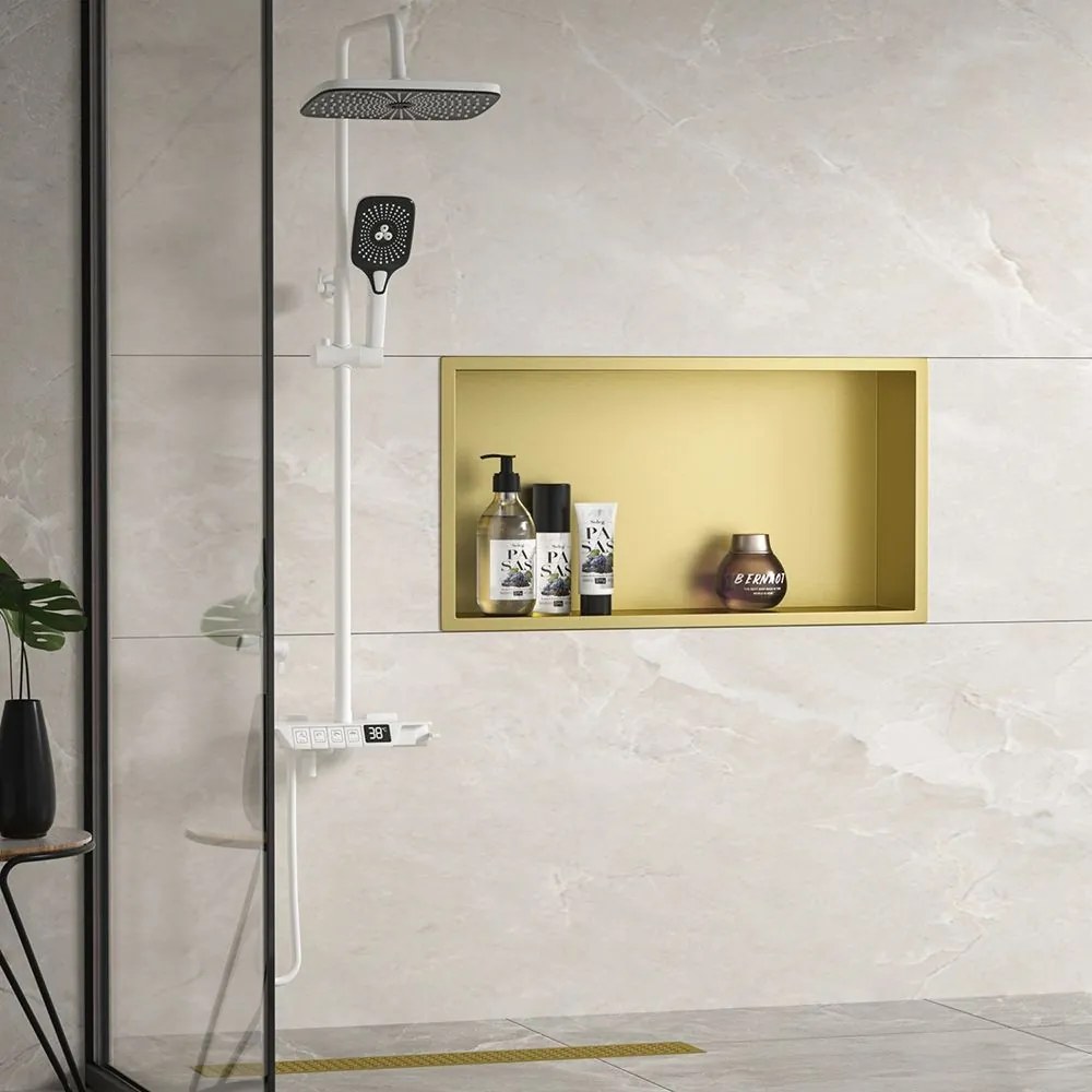 MENSOLA BAGNO 30x60 gold brush