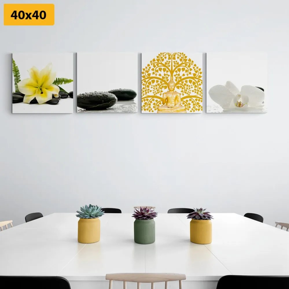 Set di quadri – Natura morta Feng Shui delicata