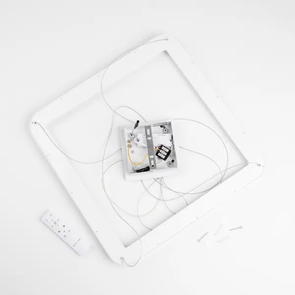 Brilagi - Lampada a sospensione dimmerabile con cavo FALCON SLIM LED/50W/230V 50x50 cm bianco + telecomando