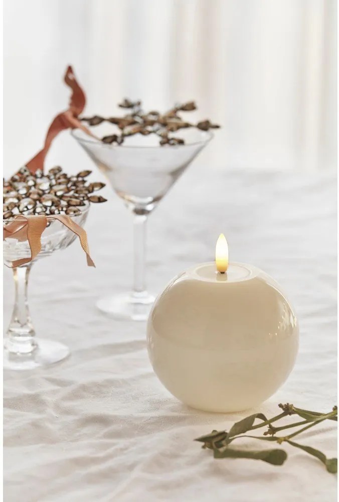 Candela a LED con alimentazione a batteria (altezza totale 9 cm) Sille – Sirius