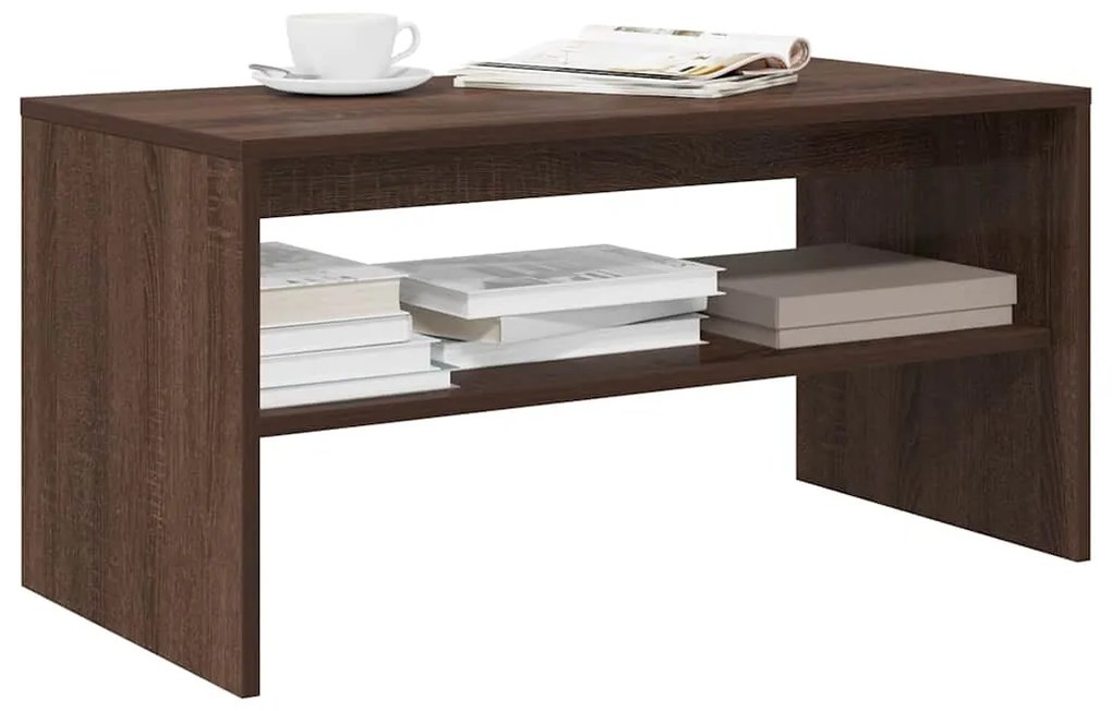 Mobile Porta Tv Rovere Marrone 80x40x40 Cm İn Legno Multistrato /