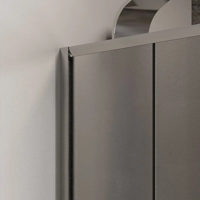 Cabina doccia nicchia 150cm vetro opaco altezza 180cm K410N - KAMALU