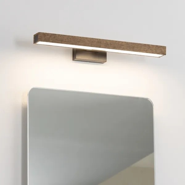 Brilagi-Illuminazione a LED per specchi da bagno WOODY MIRROR LED/8W/230V IP44 quercia/nero