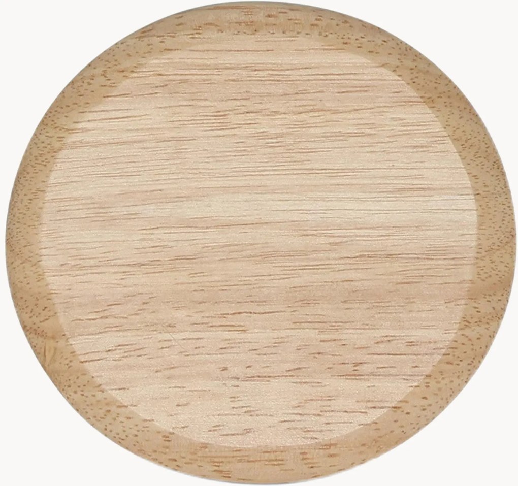 Set di 4 sottobicchieri in legno di albero della gomma Essenza