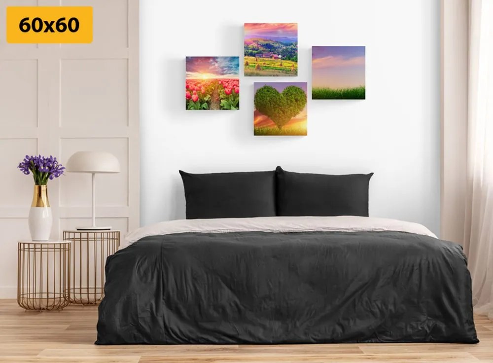 Set di quadri – Natura in colori pastello