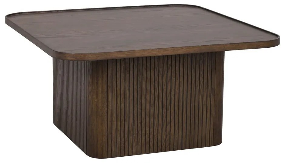 Tavolino marrone scuro in rovere ø 80 cm Sullivan - Rowico