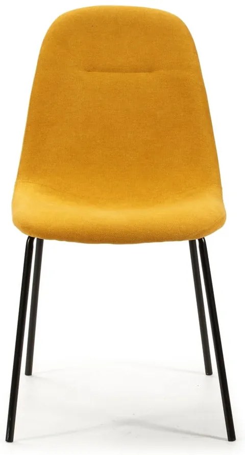 Set di sedie da pranzo gialle 4 pz Renne - Marckeric