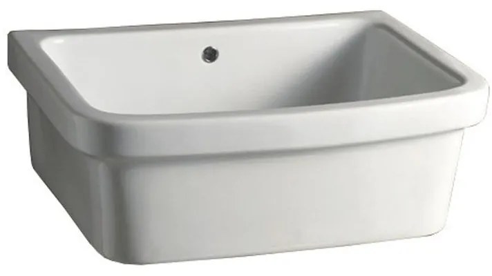 Lavatoio per bucato in ceramica bianco GAROFALO Basin Ceramic L 60 x P 45 x Sp 60 cm da interno