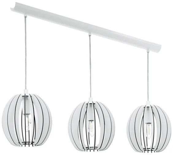 Eglo 94444 - Lampadario COSSANO 3xE14/40W/230V