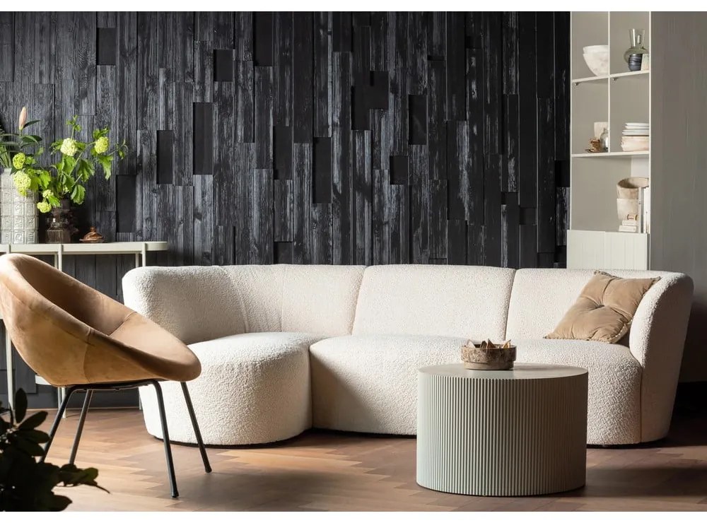 Tavolino rotondo beige ø 60 cm Sanne - WOOOD