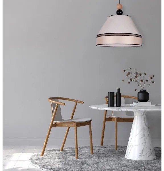 Duolla - Lampadario a sospensione con filo AVIGNON 1xE27/15W/230V diametro 60 cm beige