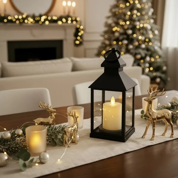 Brilagi - Lanterna decorativa natalizia LED, alimentata da 3x AAA