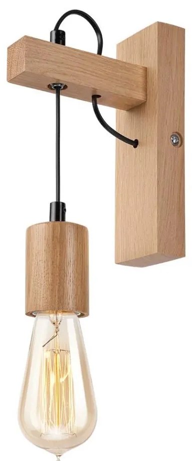 Applique LEON 1xE27/60W/230V quercia