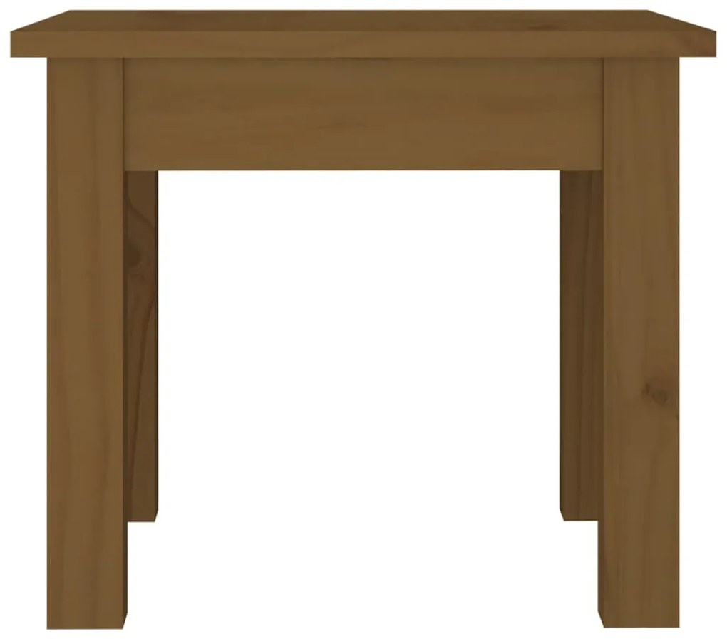 Tavolino da Salotto Miele 35x35x30 cm Legno Massello di Pino