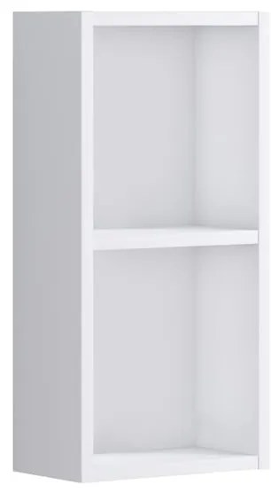 Pensile bagno Brera laccato lucido bianco P 17 x L 30 x H 60 cm