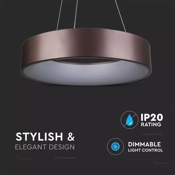 Lampadario a sospensione con filo LED dimmerabile 1xLED/30W/230V