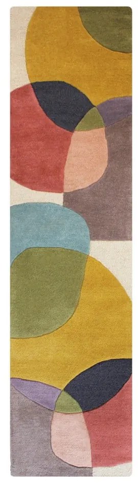 Passatoia in lana tessuta a mano 60x230 cm Glow Multi – Flair Rugs